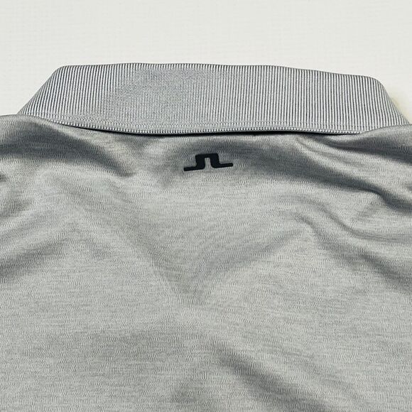 J LINDEBERG Bridge American Fit Golf Polo Shirt Mens Size XL Gray JL Logo - Picture 10 of 10